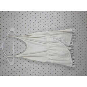 Victorias Secret White Fringe Dress Sexy Cover Up Large